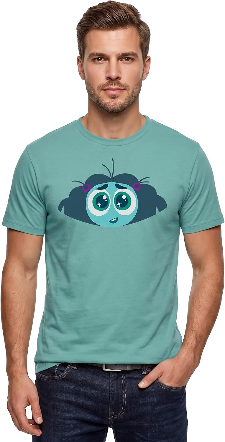 Disney Pixar Inside Out Big Face Anger Joy Anxiety Sadness T-Shirt Cosplay Group Costume