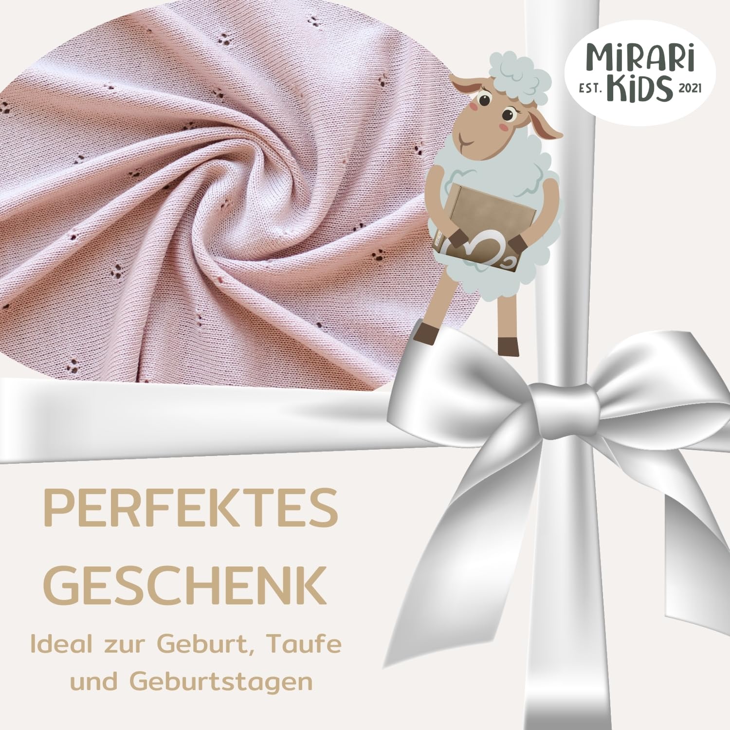 Eerste Baby Deken van Kasjmier en Merino Wol - Diverse Kleuren | Natuurlijke Babyspullen