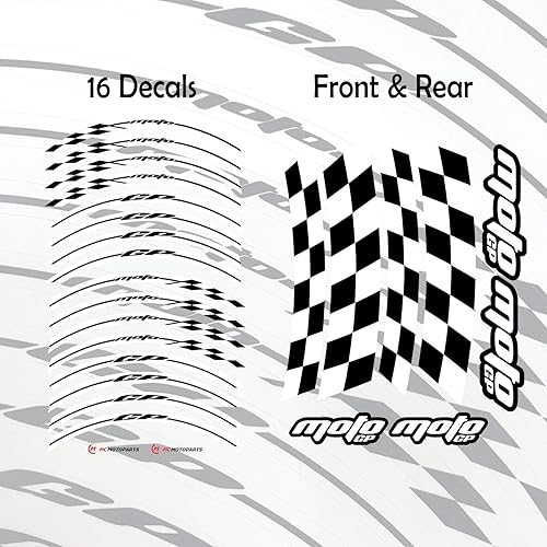 Vista 59 de MC MOTOPARTS Adhesivos adhesivos para llantas de 17 pulgadas AA01 compatibles con GSX1300R GSXR1000 GSXR600 (azul aguamarina)