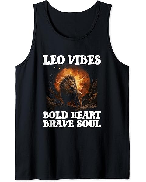 Leo Vibes: Bold Heart, Brave Soul Tank Top