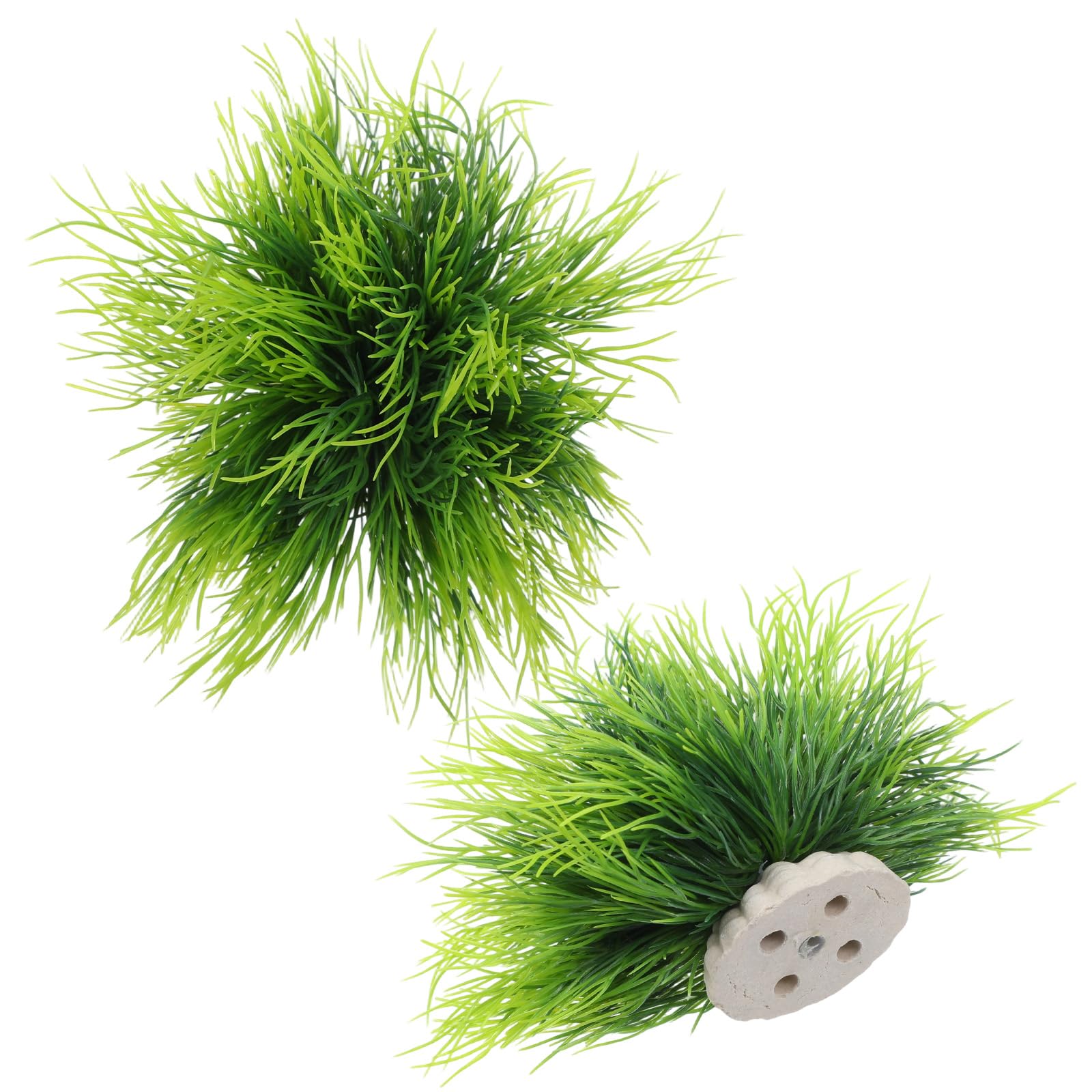 3 Pack Aquarium Plants Plastic Realistic Fish Tank Plants with Weighted Base Green Aquarium Decor for Betta Tanks Aquascaping Reptile Terrariums - image 5