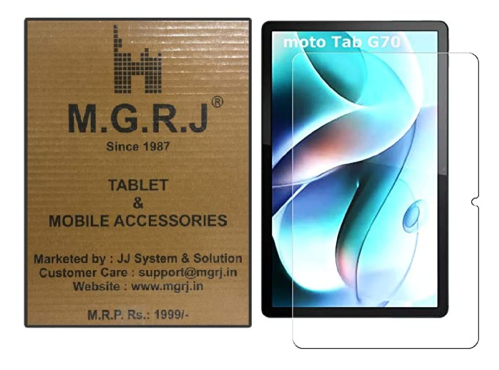 M.G.R.J® Tempered Glass Screen Protector for Motorola Moto Tab G70 (11" inch) (B09WXHZJ88) Amazon Price History, Amazon Price Tracker