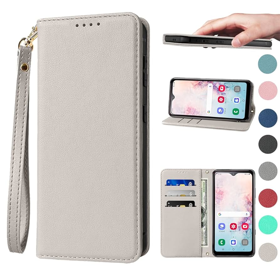 AQUOS wish4 docomo　手帳型ケース付き　ホワイト　未使用 Amazon.co.jp: AQUOS Wish 4 ケース 手帳型 高質レザー AQUOS