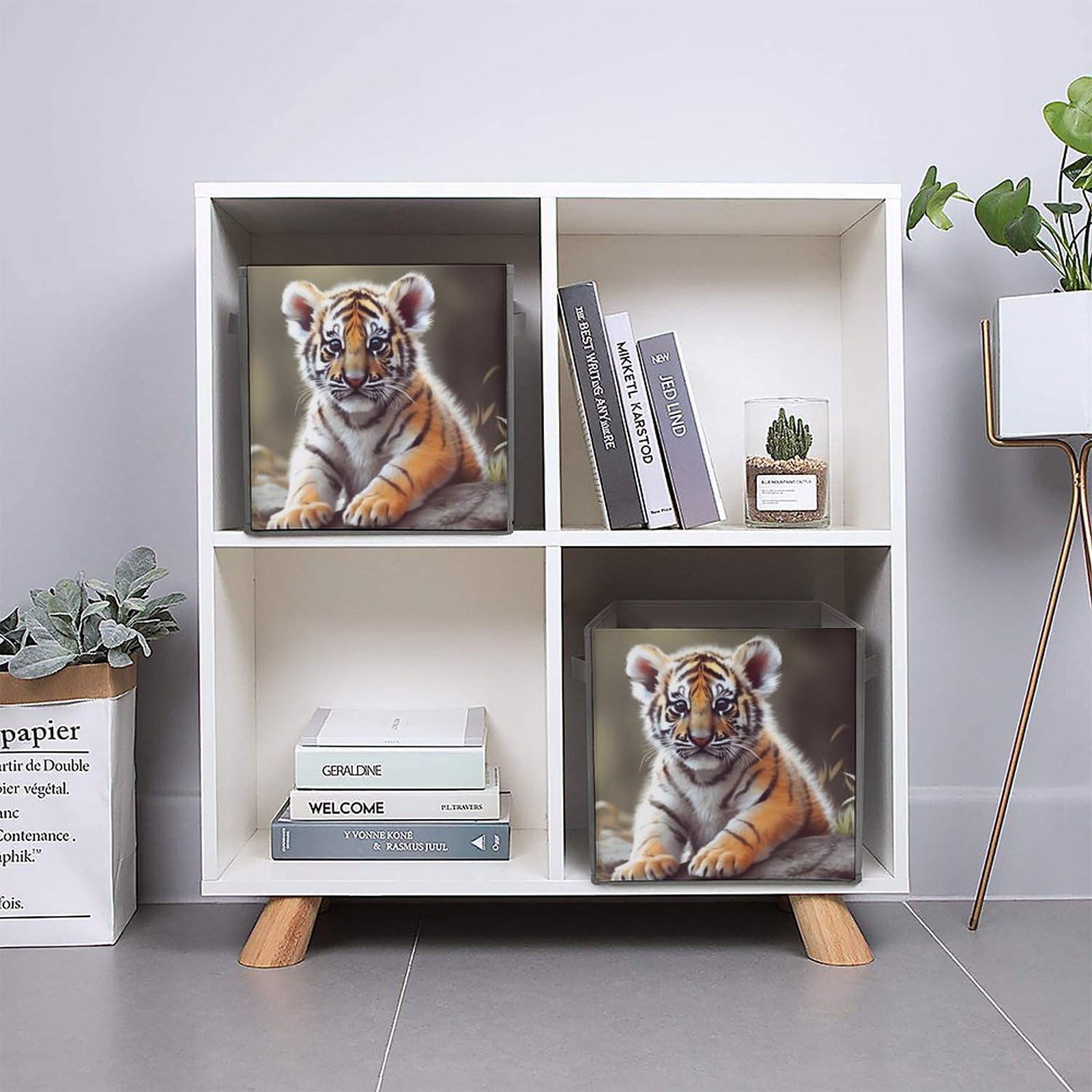 Amazon.com: ZXDSKGYN Foldable Storage Boxes Cute Tiger Large