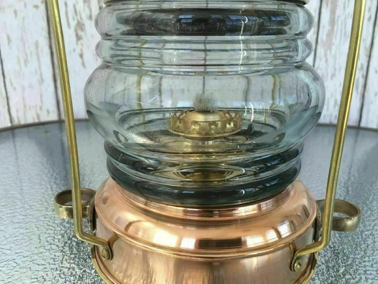 Vintage Antique Brass Nautical Oil Lamp Maritime Ship Lantern, 100% Working Nautical Miner Lamp, Collectible Home Decorative 14 Inch Lamp, Light Lamp for Ship Lights, Rustic Vintage Home Decor Gifts