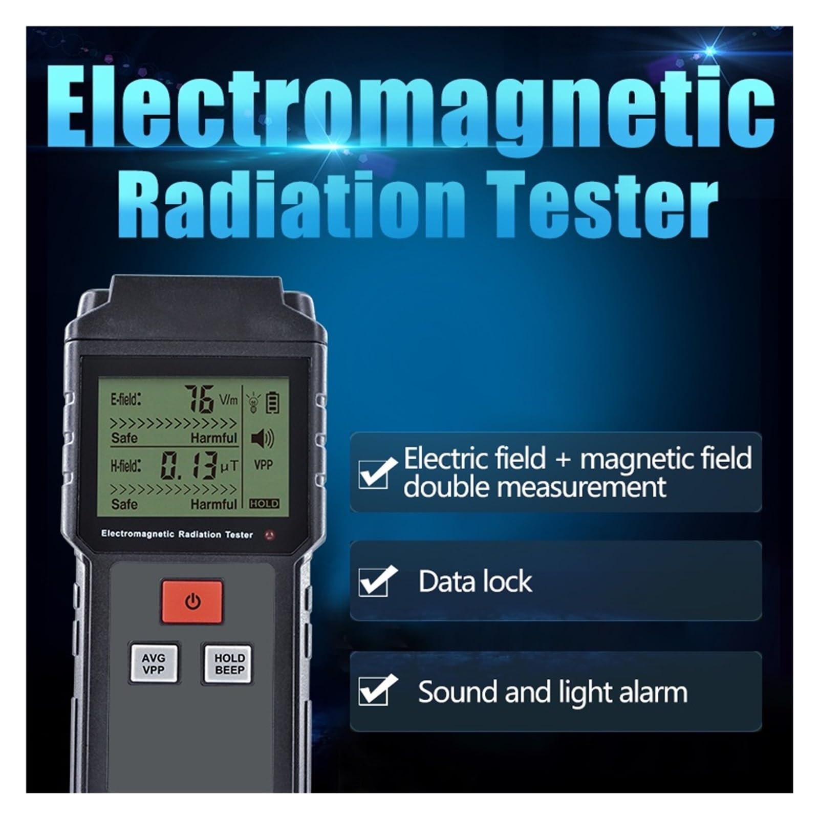 ET825 ET925 Cyfrowy Miernik EMF LCD Tester Promieniowania Elektromagnetycznego Pole Elektryczne Detektor Dozymetr Pola Magnetycznego Wysoka DokłAdność(ET925)
