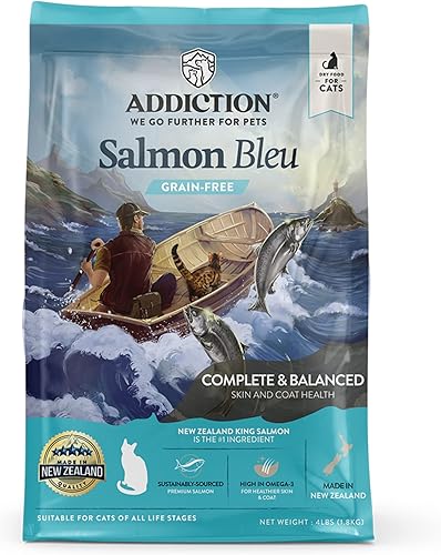 Vista 33 de Addiction Salmon Bleu - Alimento seco para gatos - Dieta completa y equilibrada - Fórmula para gatos para la salud de la piel y el pelaje - Cuenta