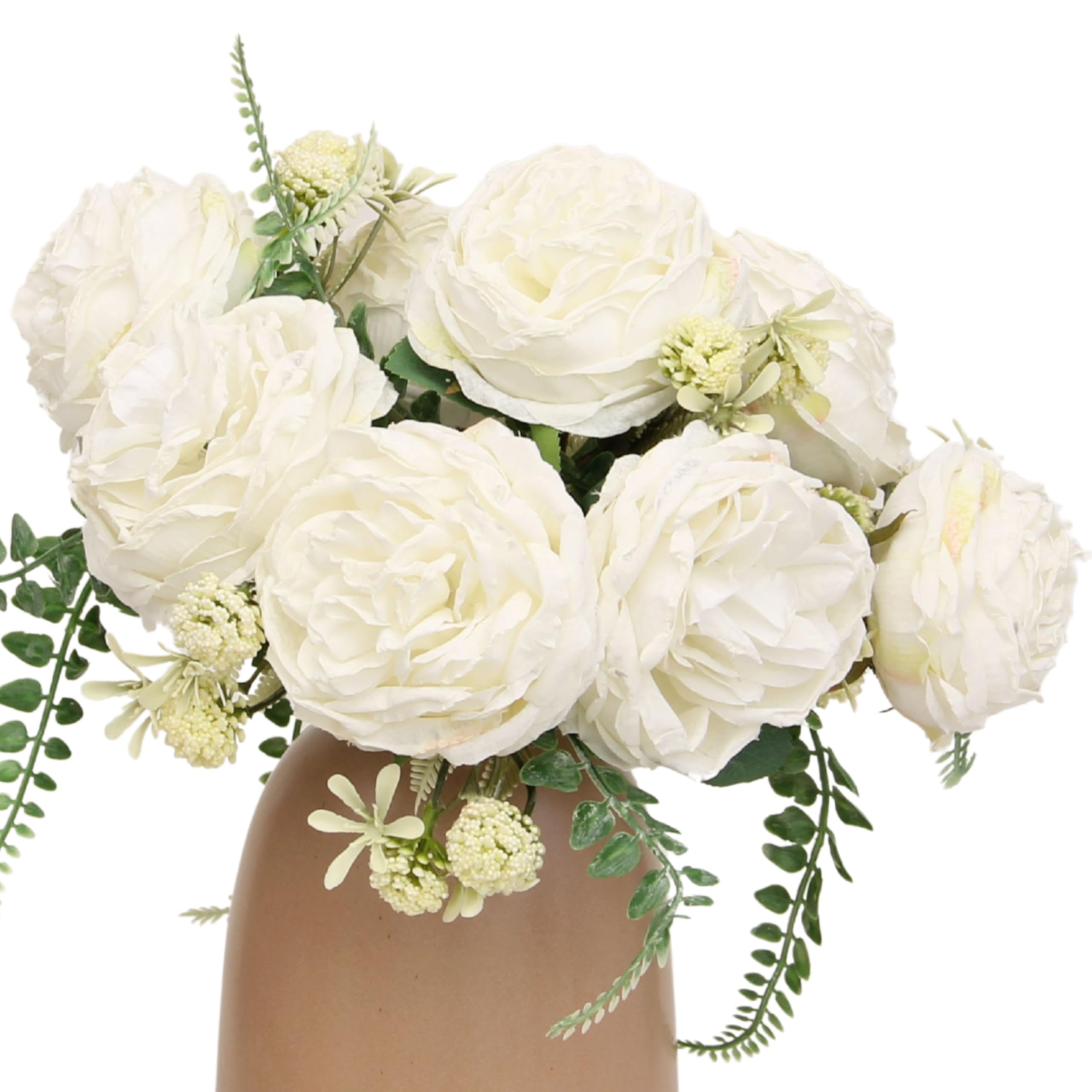 Bouquet de rose artificielle en soie KP HOME haut de gamme pour intérieur
