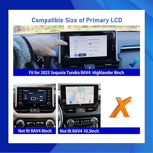 Miniatura 3 de Sequoia 2023 Protector de pantalla para Toyota RAV4 Sequoia Highlander Tundra 2023 Protector de pantalla táctil de 8 pulgadas, accesorios RAV4
