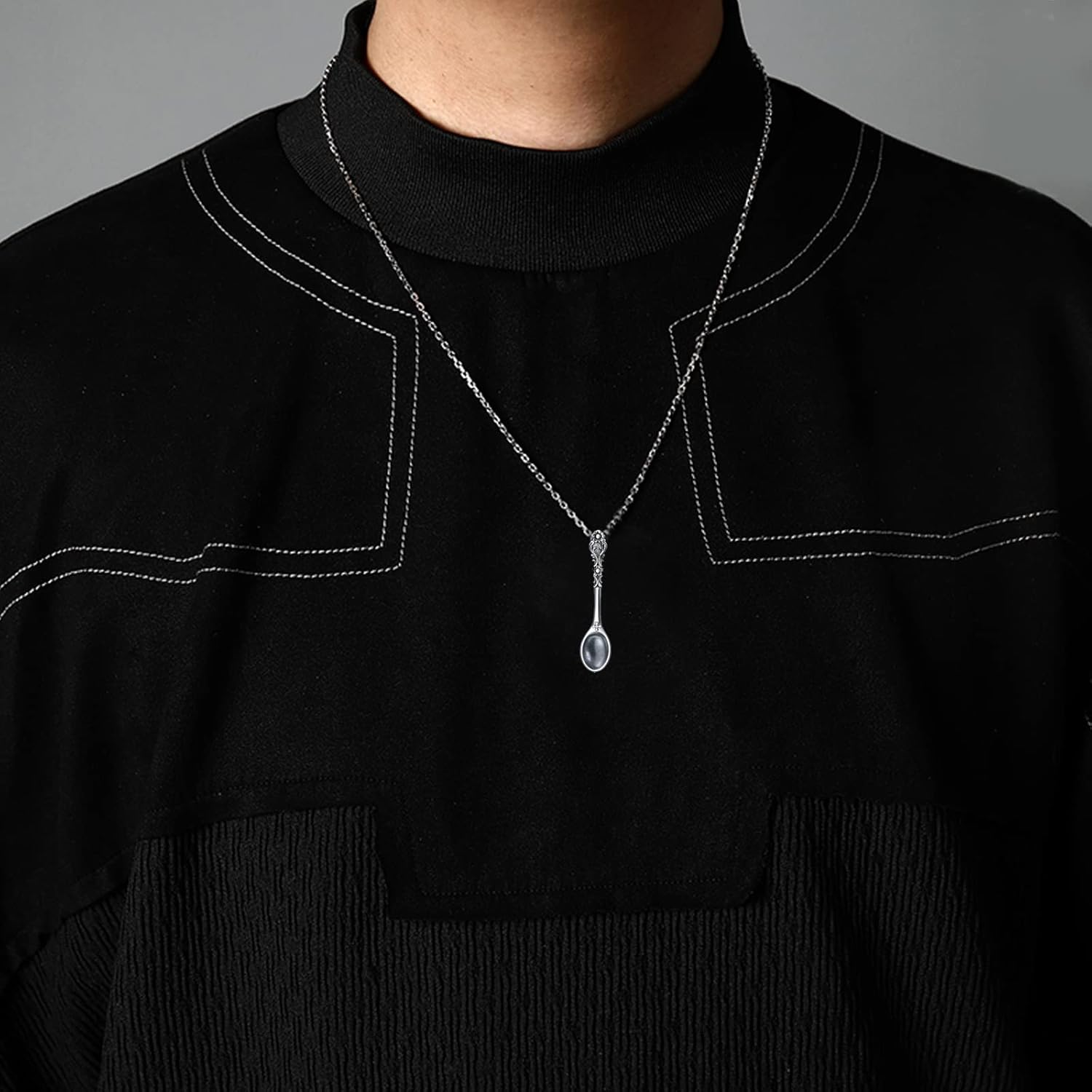 YAFEINI Spoon Necklace 925 Sterling Silver Spoon Pendant Necklace for Women Men Jewelry Gifts - Image 7