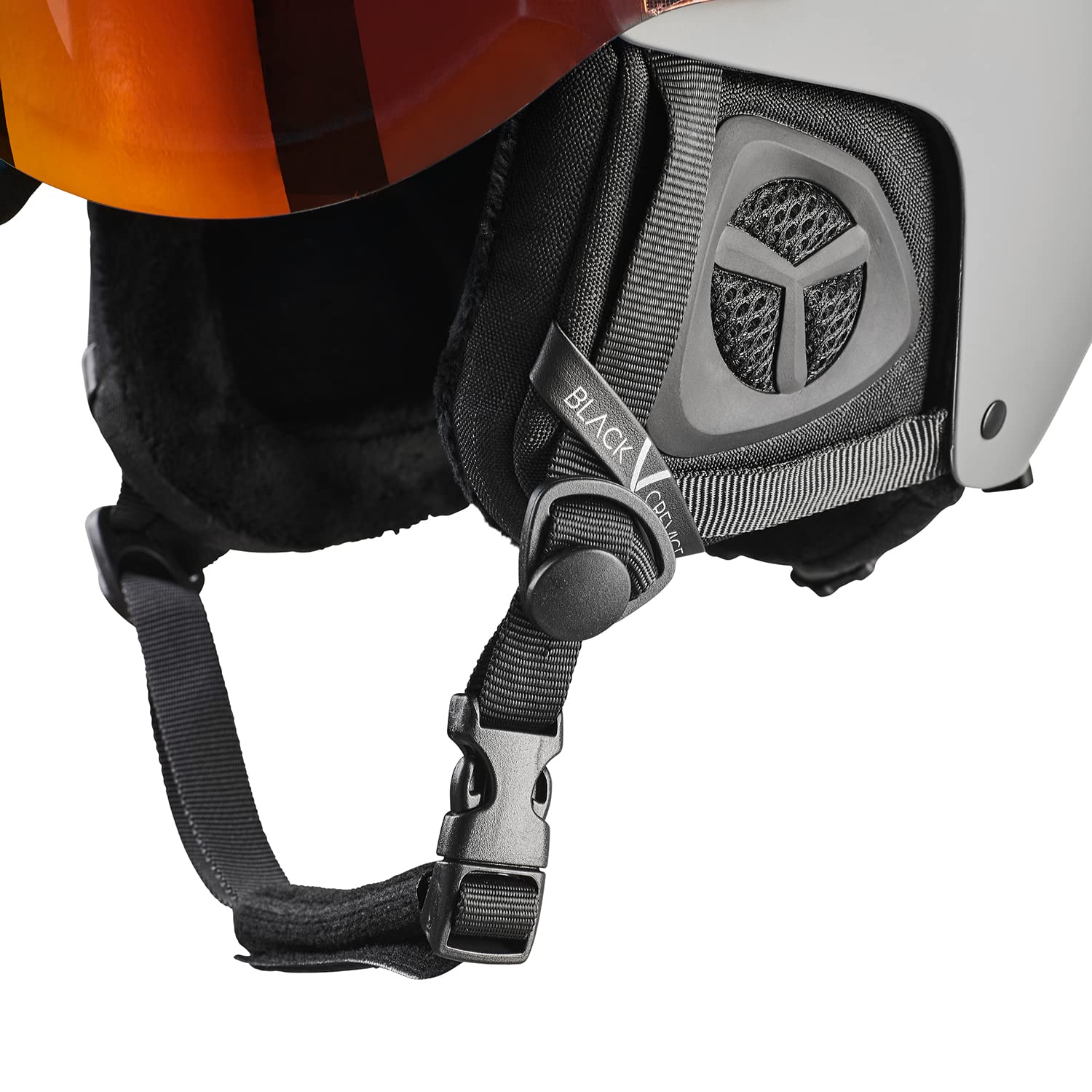 Black Crevice Casco de esquí con Visera Kirchberg I Transpirable para Hombre y Mujer con Aberturas de ventilación, Casco de esquí Unisex, Casco de esquí Ajustable