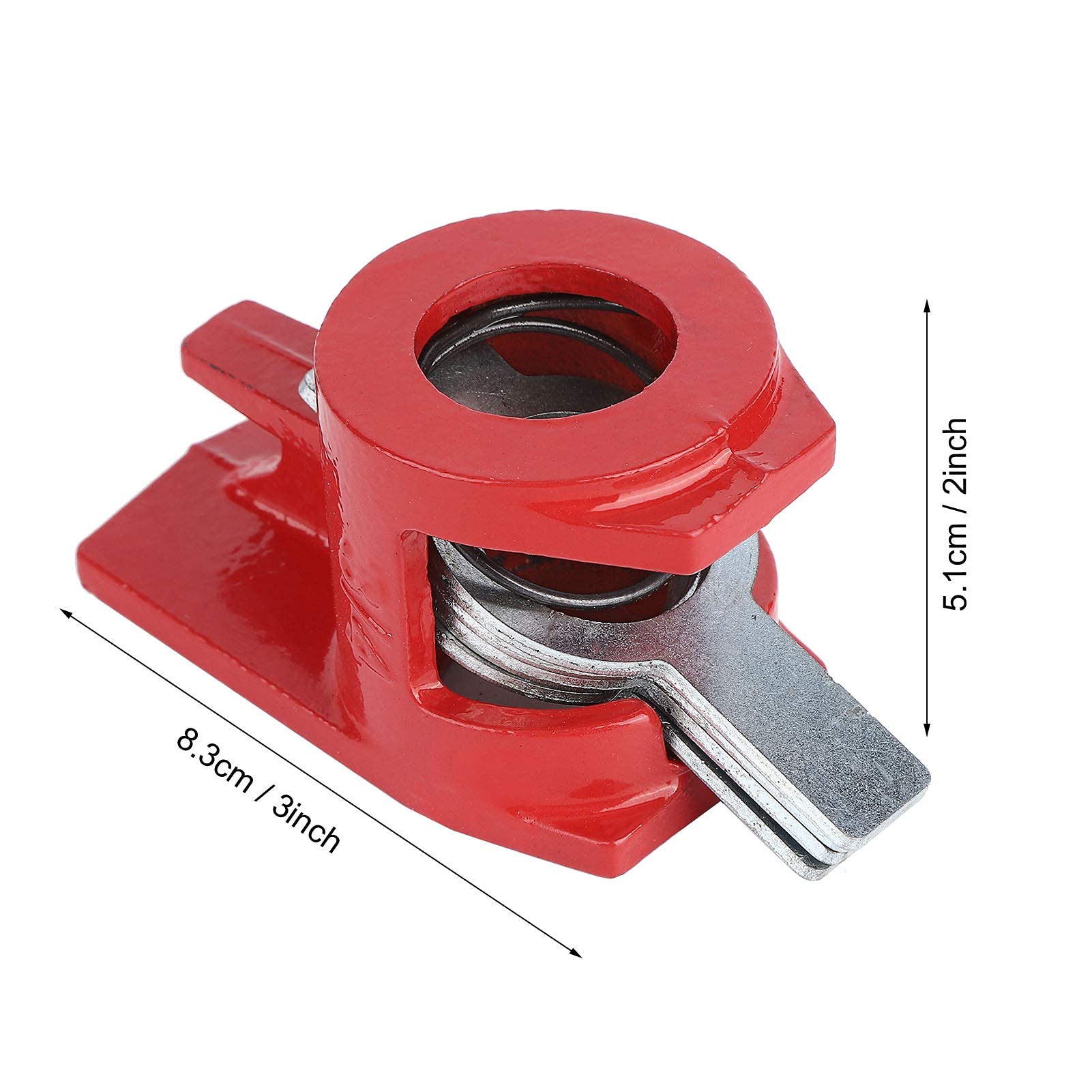 Juego de 4 abrazaderas de tornillo de 3/4 pulgadas, abrazaderas para tubos, abrazaderas en F para carpintería, abrazadera de liberación rápida, banco de trabajo para trabajar la madera, base ancha