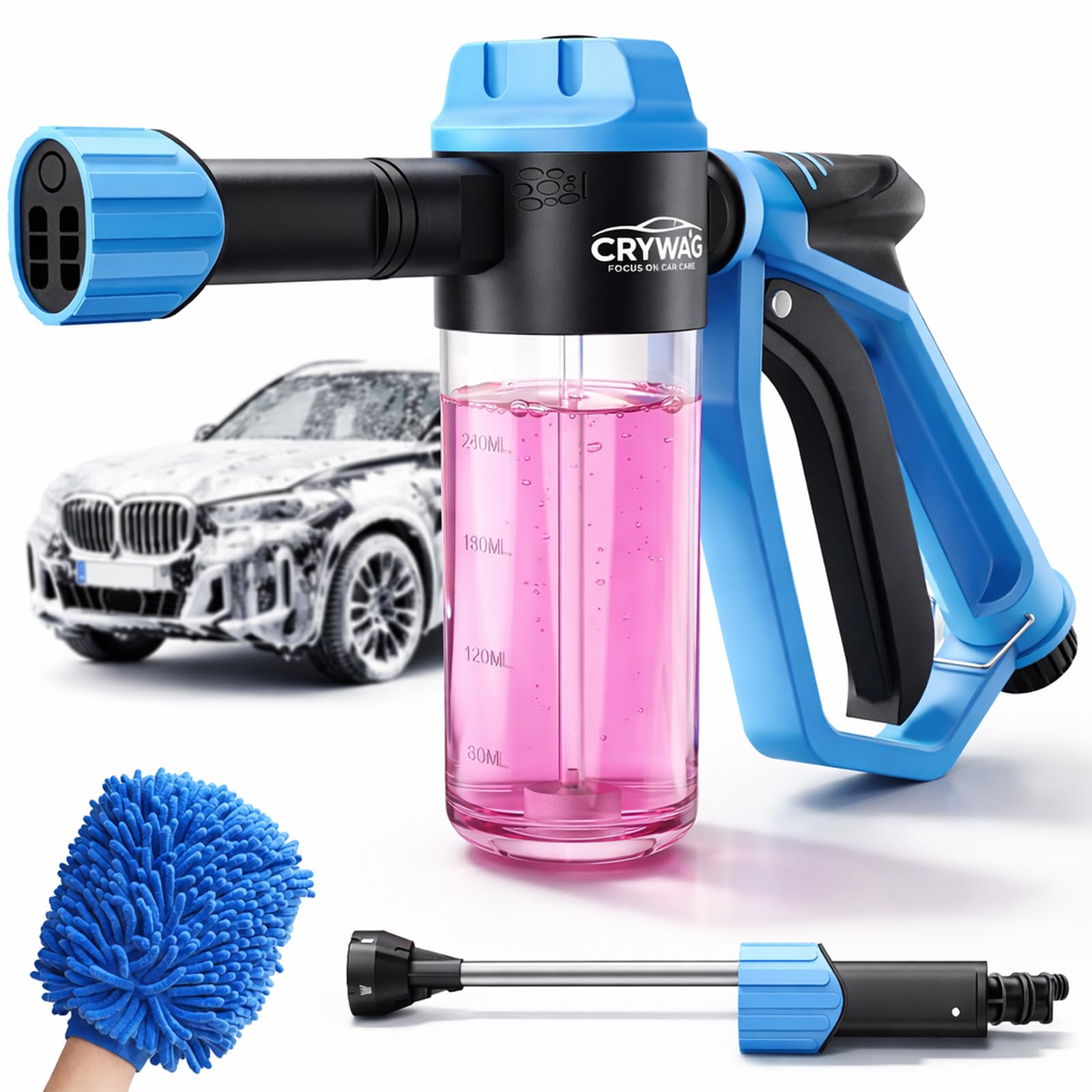 Crywag Car Wash Foam Gun for Garden Hose