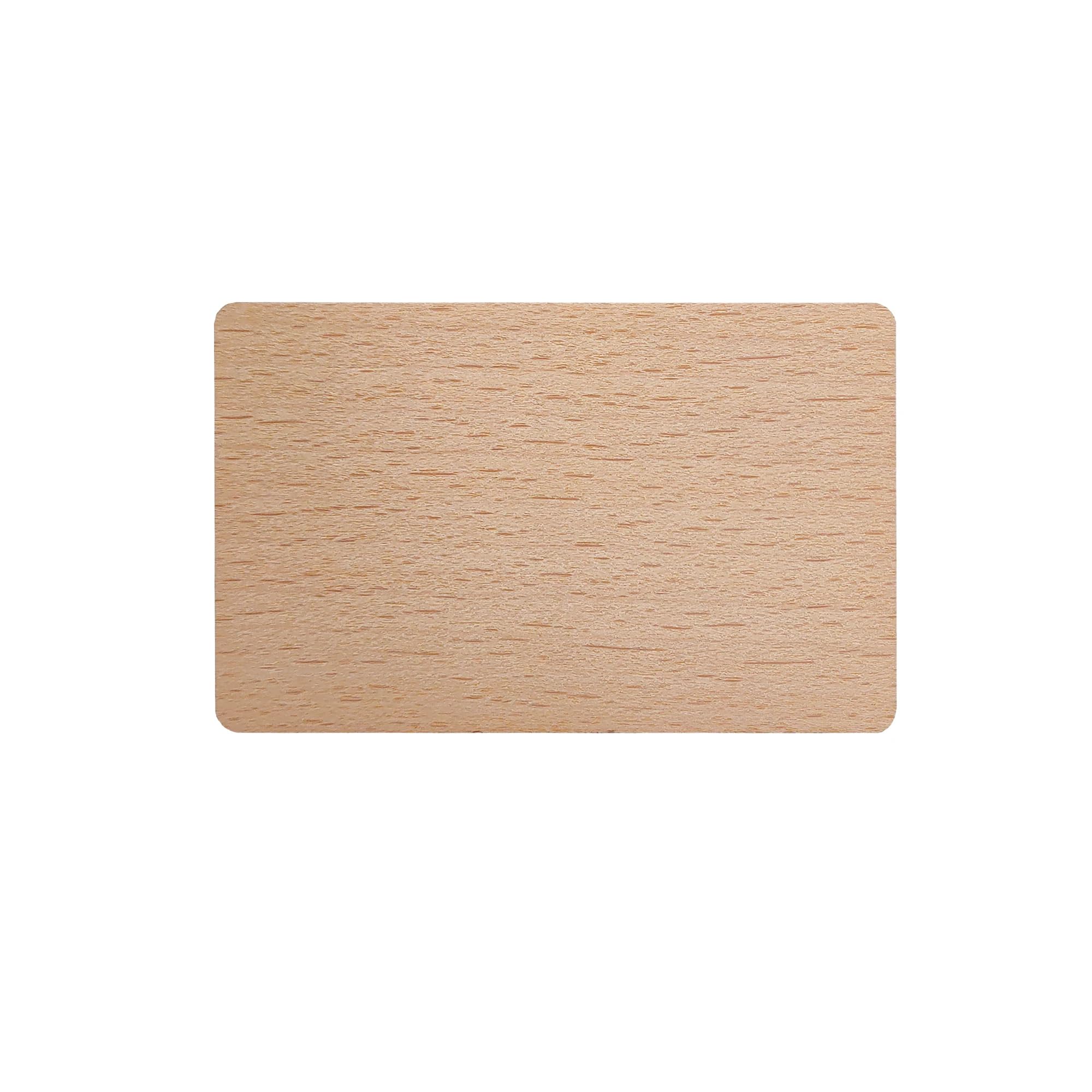 20-Pack NFC Wooden Cards with NFC213 Chip, 13.56MHz, ISO 14443-A Protocol for Social Identification & Digital Business Cards (Beech) — image 1
