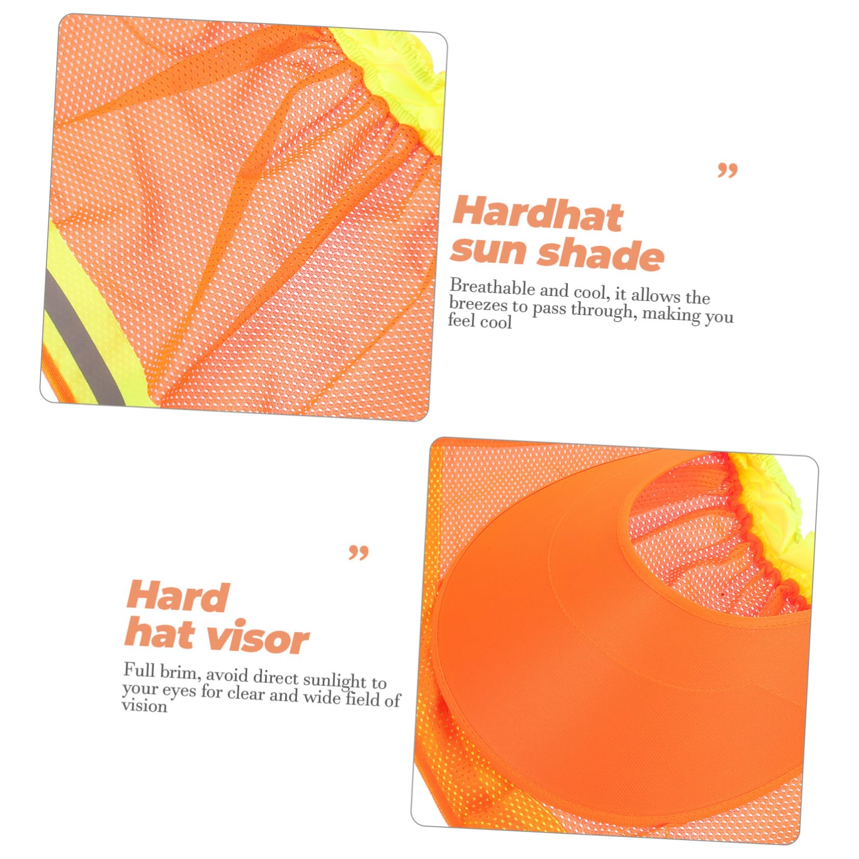 STOBOK Sonnenschutz -sicherheitshelm Aus Visier Mesh-Sonnenblende Schutzhelme Schutzhelmschatten Voller Krempe Nacken Sonnenhüte Helmkrempe Schatten Tailliert Netz
