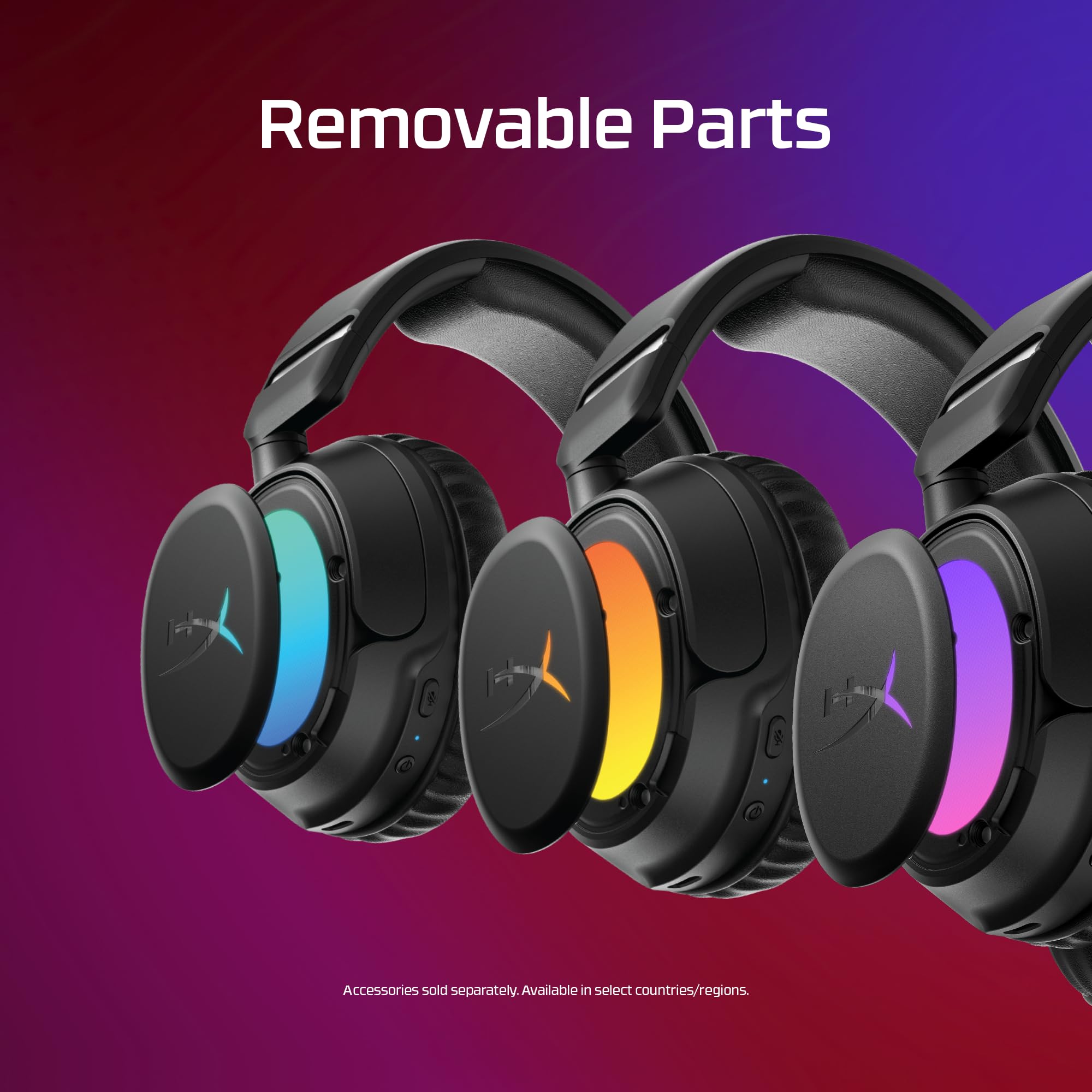 HyperX Cloud Flight 2 bezprzewodowy zestaw słuchawkowy do gier, konfigurowalne światła RGB, bateria 100 godzin, Dual Wireless 2,4 GHz i Bluetooth, Instant Pair, PC/PS/przełącznik/telefon, czarny
