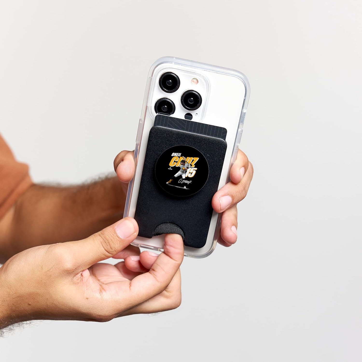 Oneil Cruz | Pittsburgh MLB Baseball Players | MLBOCR204M PopSockets PopWallet for MagSafe