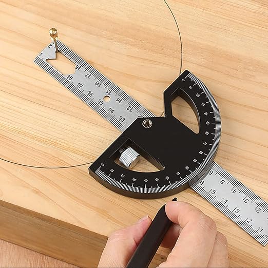 Regla Transportadora de Ángulo para Carpintería 30.5 cm miniatura 9