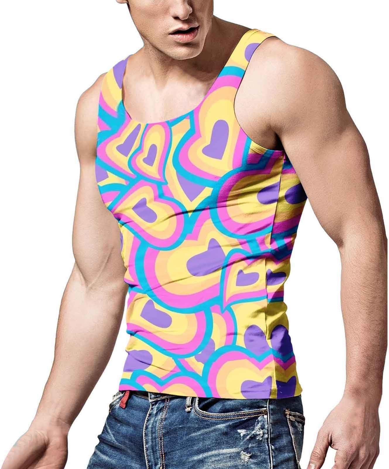 Mens Tank Tops Sleeveless Workout Athletic Training Cotton Gym Tank Tops Sleeveless Bodybuilding Athletic Shirts Quick Dry Muscle T-Shirt Gym Workout Top Running Clothes Men