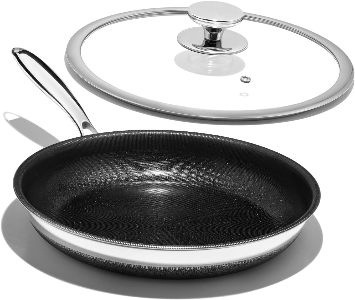 ThierryVuiton 12″ Nonstick Titanium Ceramic Skillet Set – Safe & Versatile