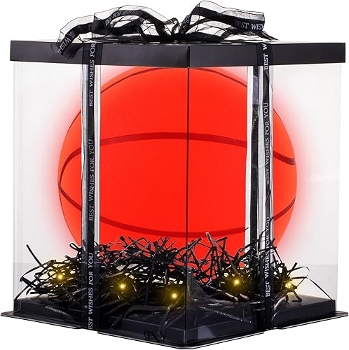 JYMD Regalo de graduación pelota de baloncesto que brilla en la oscuridad luz LED baloncesto interior o exterior tamaño 7 con bomba baterías