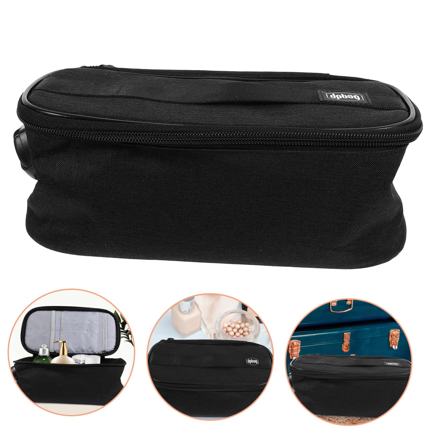 Beaupretty Trousse de Voyage à Fermeture Éclair de Maquillage avec Compartiments pour Articles de Toilette Pochette de Rangement Portable pour Cosmétiques