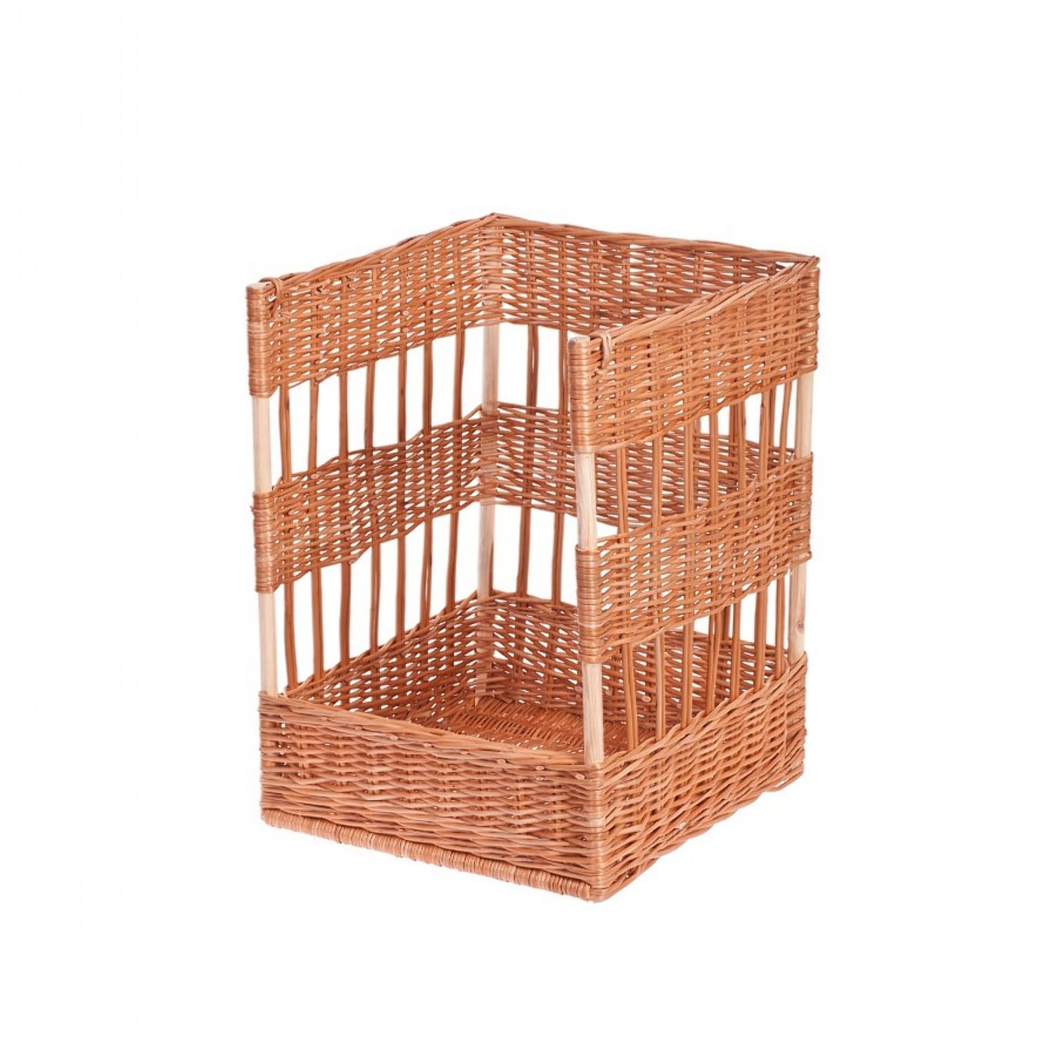 e-wicker24 Kosz na bagietki z wikliny 45 x 45 x 60 cm