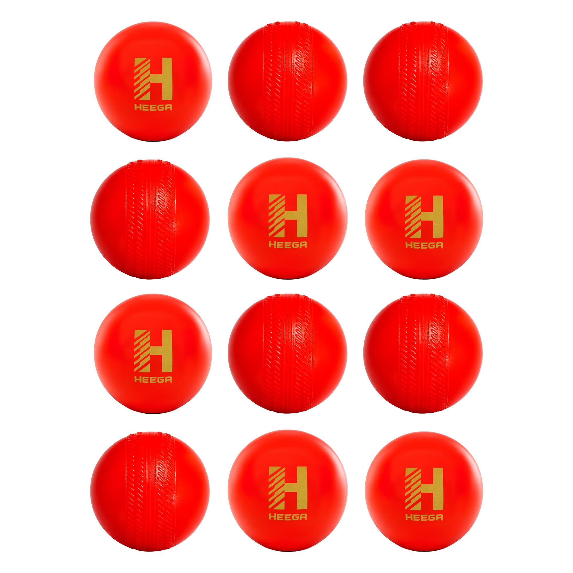 Heega Non Toxic Plastic Cricket Ball (Pack of 12 | 30gm Per Ball Red)-image-19