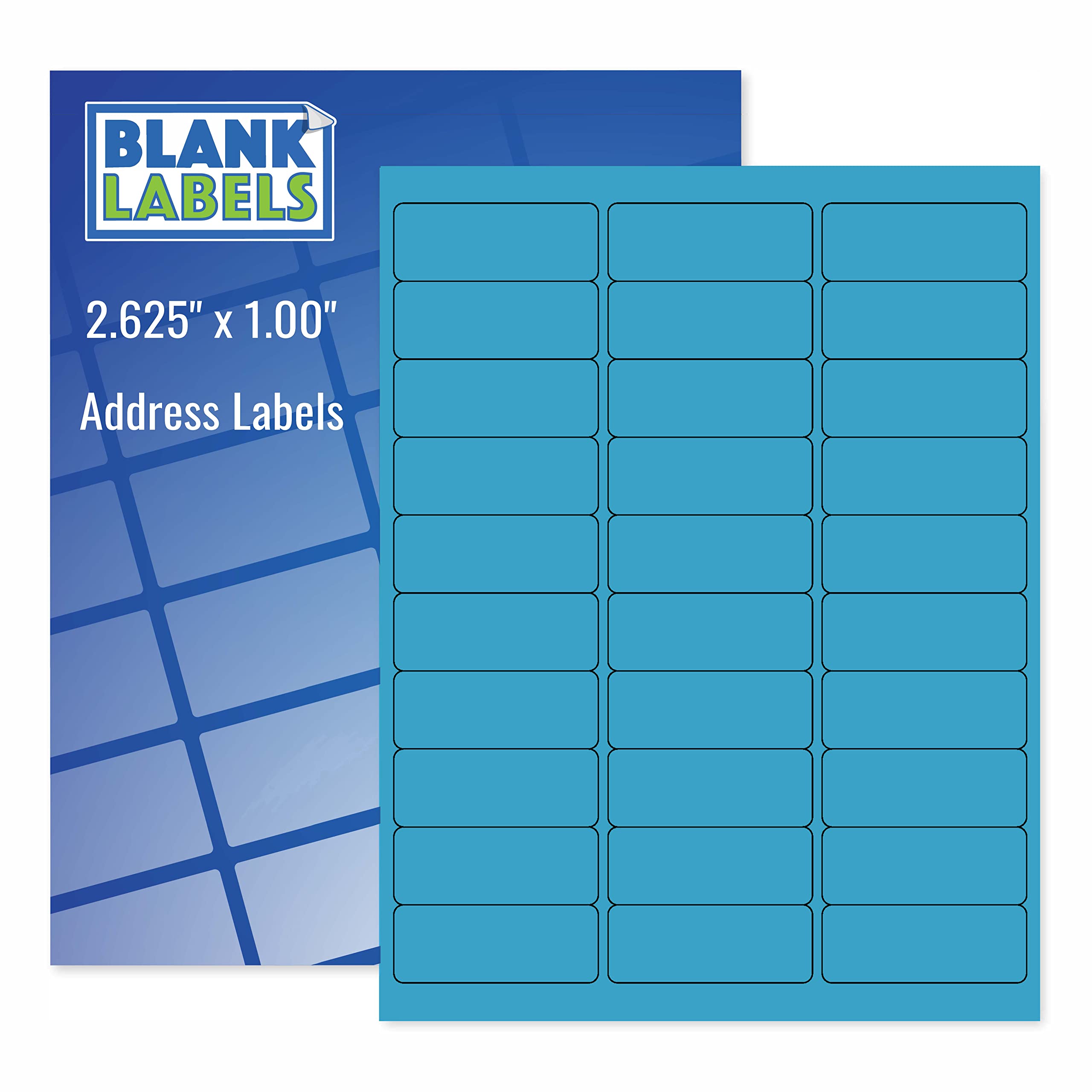 Fluorescent FBA and Word Compatible Size Address Labels. Blank Labels Brand Ink Jet and Laser Guaranteed. Made in USA