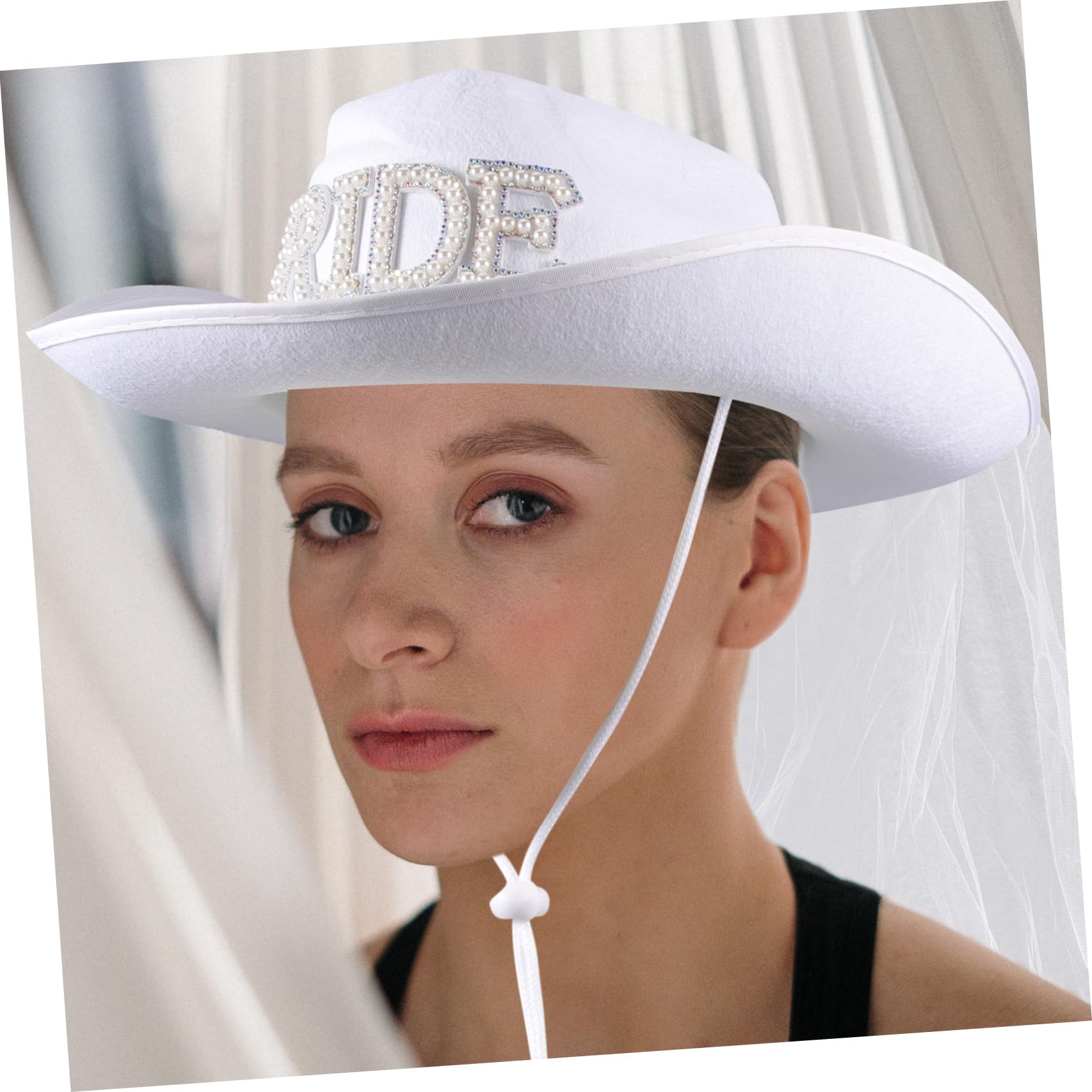 Nupcial Velo Sombrero De Vaquero Novia Sombrero De Vaquera Novia Sombrero Velo De Boda Novia Sombrero De Vaquera Occidental Sombrero De Vaquera Gorras Novia