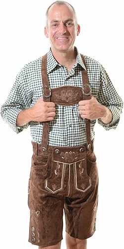 Miniatura 4 de Disfraz de Lederhosen auténtico Oktoberfest Lederhosen GEORG