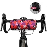 Rhinowalk Bike Handlebar Bag Bicycle Front Bag Shoulder Bag Storage Bag with Shoulder Strap for Road Mountain Bike Cycling Accessories-Camouflage Red
