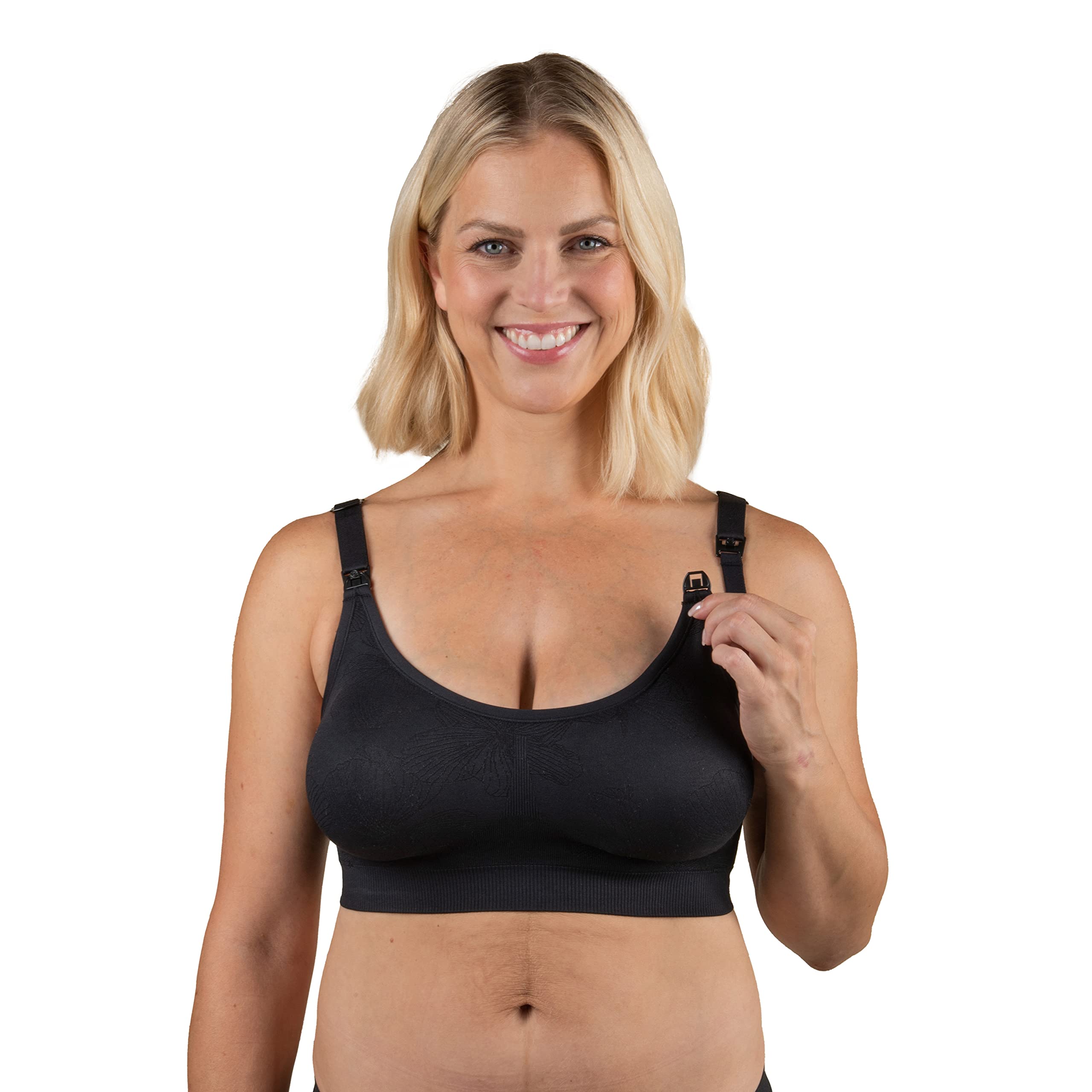 Bravado DesignsWomen's in-Bra Pumping Bra Nursing Bra Hands-Free Beaucoup Seamless and Adjustable S-XXL