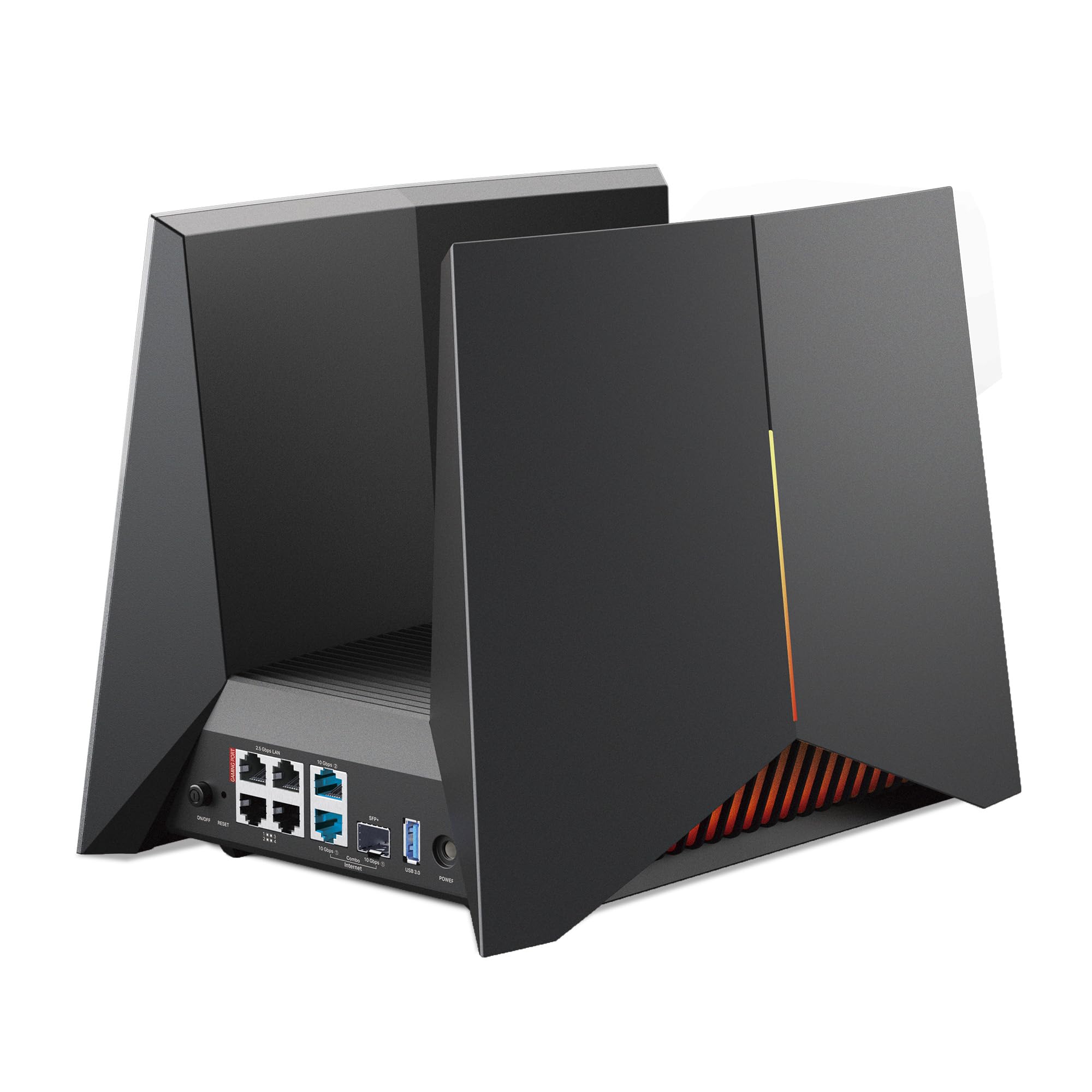 TP-Link Archer GE800 Router Wi-Fi 7 Tri-Band BE19000, 2 Porte 10G+4 Porte 2.5G, Canali 320MHz, 4K-QAM, Beamforming, 8 Antenne Interne, Home Shield, Compatible con EasyMesh, Alexa, non supporta xDSL