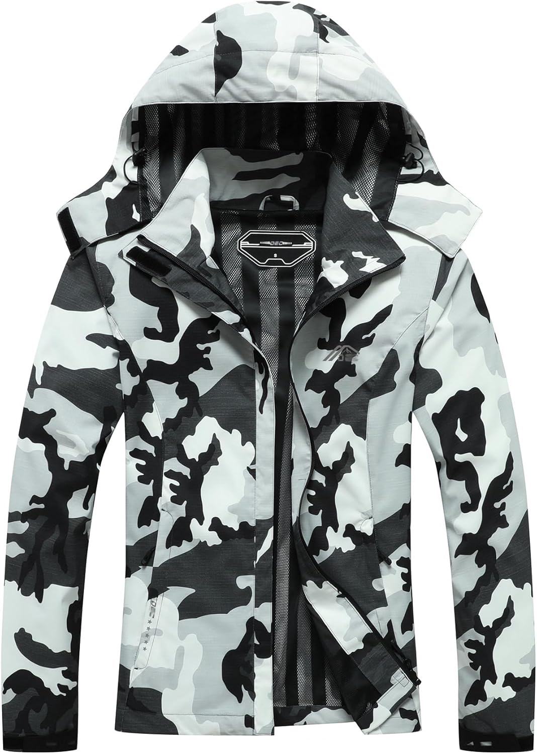 Women's Waterproof Raincoat Lightweight Rain Jacket Detachable Hood Travel Outdoor