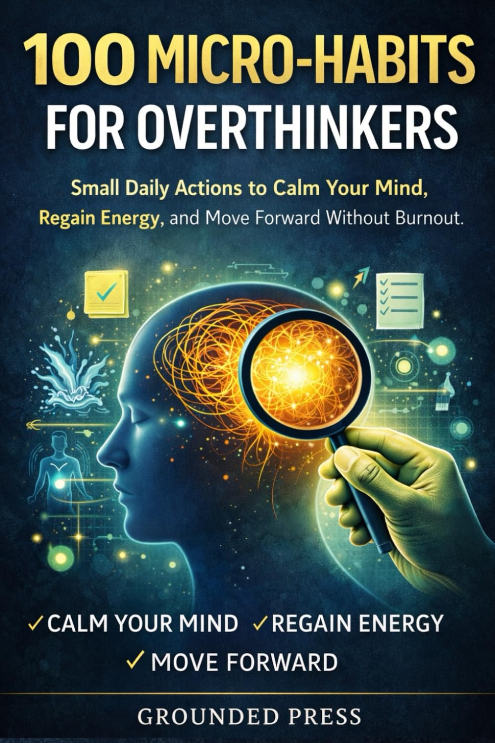 100 MICRO-HABITS FOR OVERTHINKERS: Small Daily Actions to Calm Your Mind, Regain Energy, and Move Forward Without Burnout