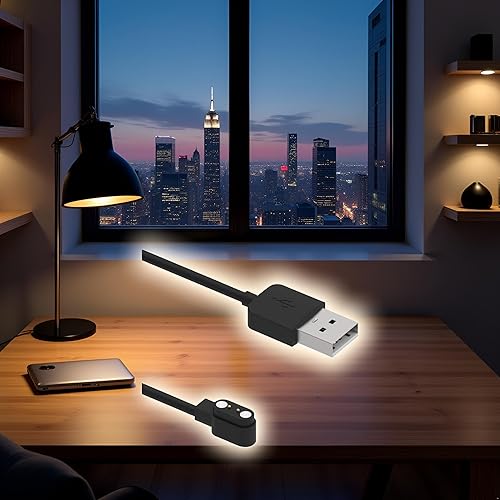 Miniatura 8 de Compatible con cargador de reloj inteligente Da Fit, cable de cargador USB de repuesto de 3.3 pies, cable de carga para reloj inteligente, reloj