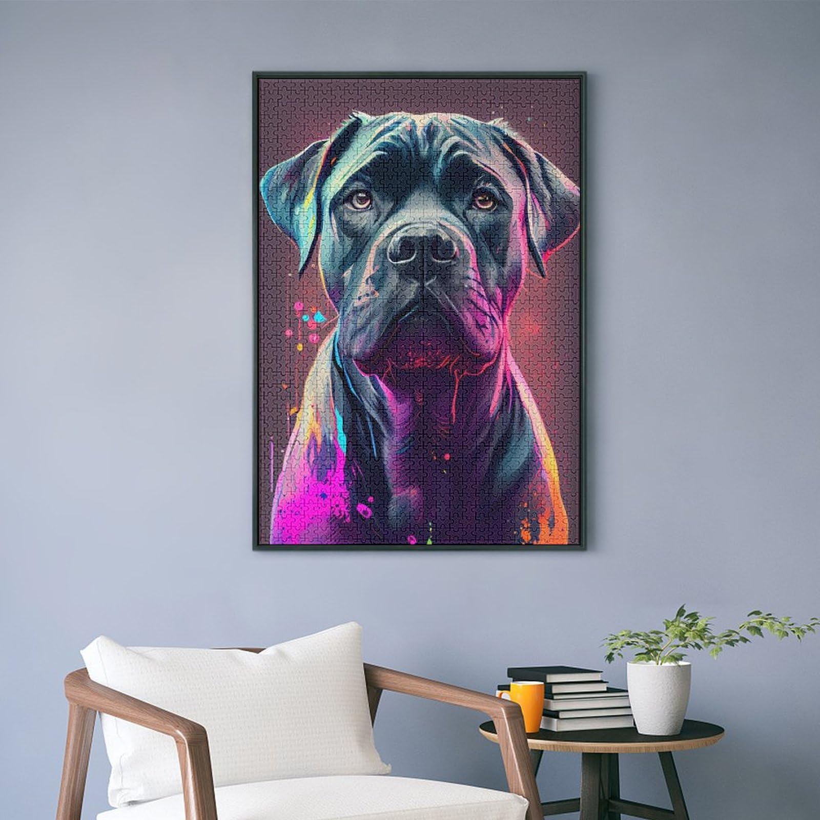 Puzzle 1000 Pezzi Per Adulti: Cane Corso Colorato, Rompicapo Da 75x50 Cm, Con Poster Incluso - 3