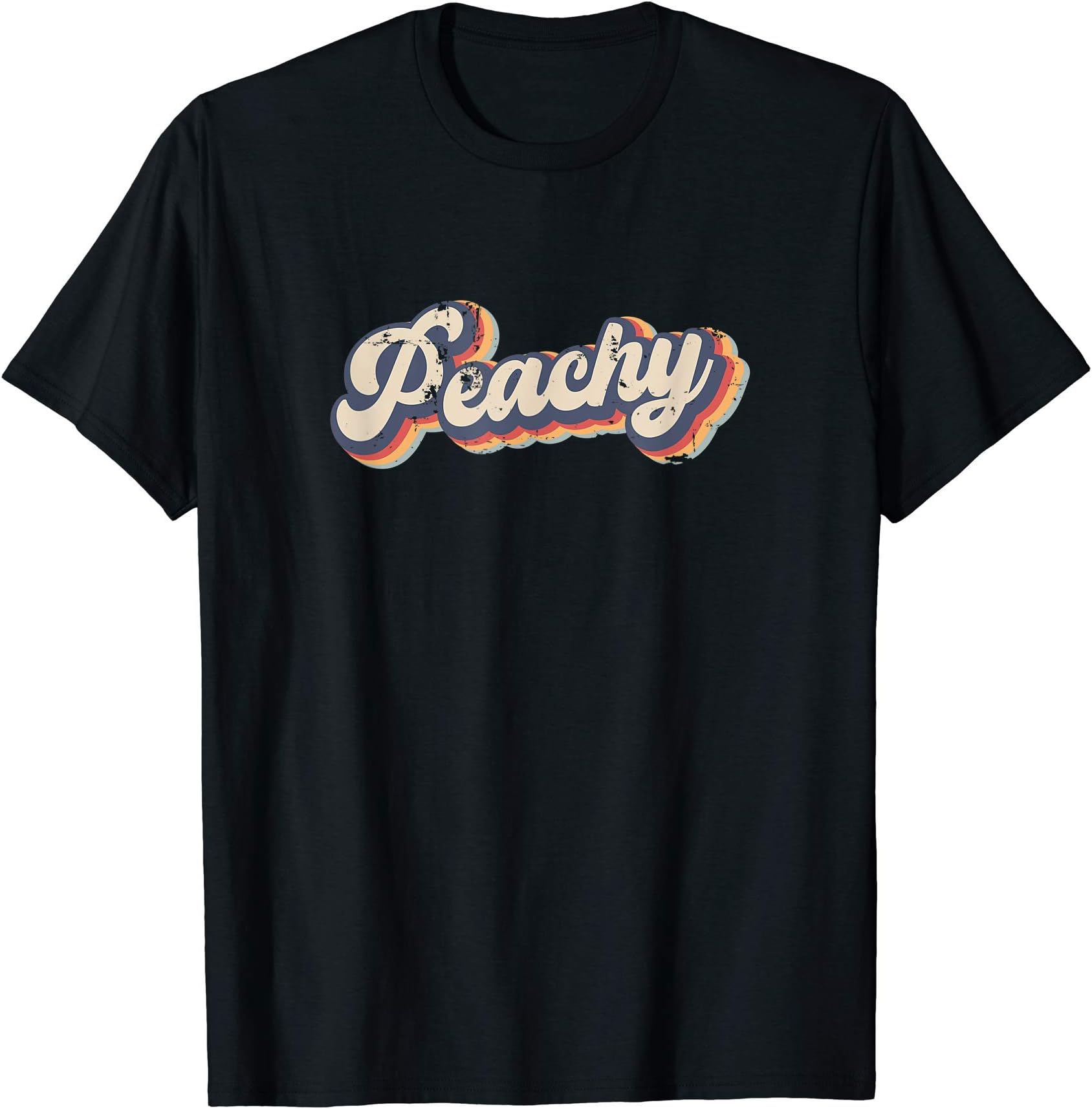 Peachy Vintage Rainbow T-Shirt