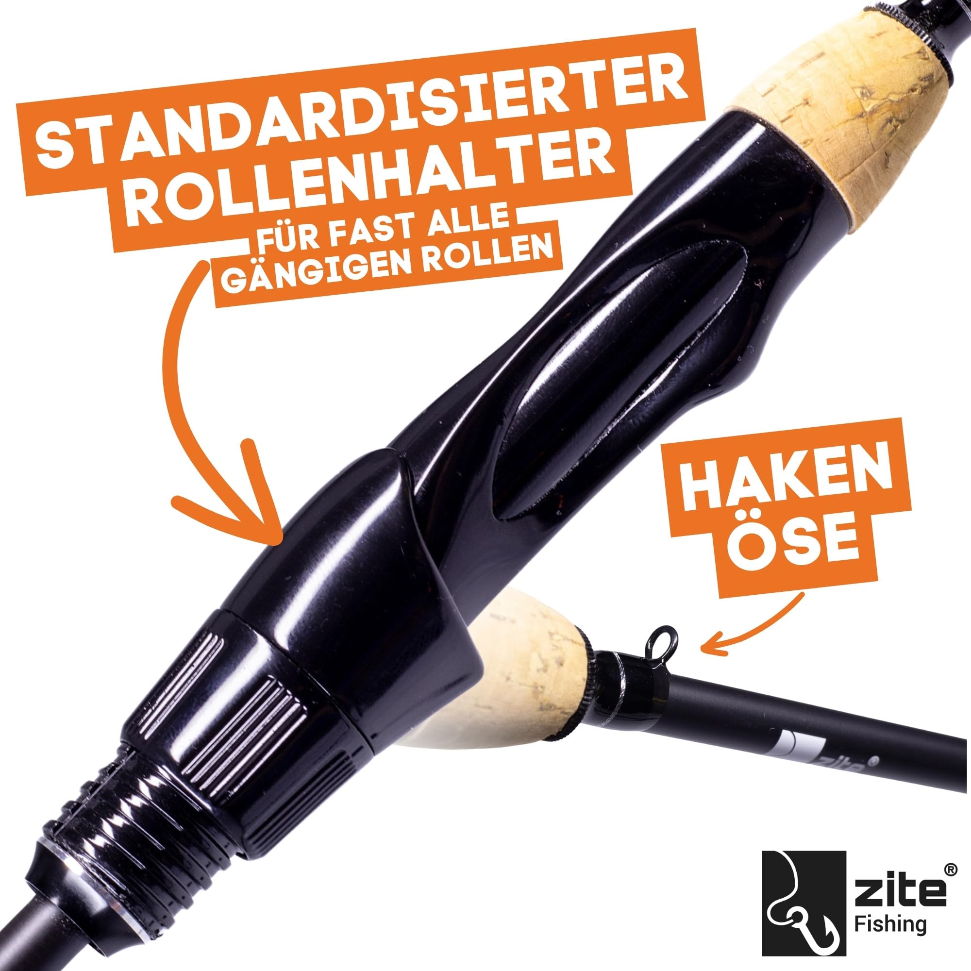 Zite Fishing Solid Strike UL Rute 200cm | Solid Tip Vollcarbon Spitze | 0,5-3g Wurfgewicht | Ultra Light Forellenrute für Gummiköder + Finesse Rigs Parabolische Aktion