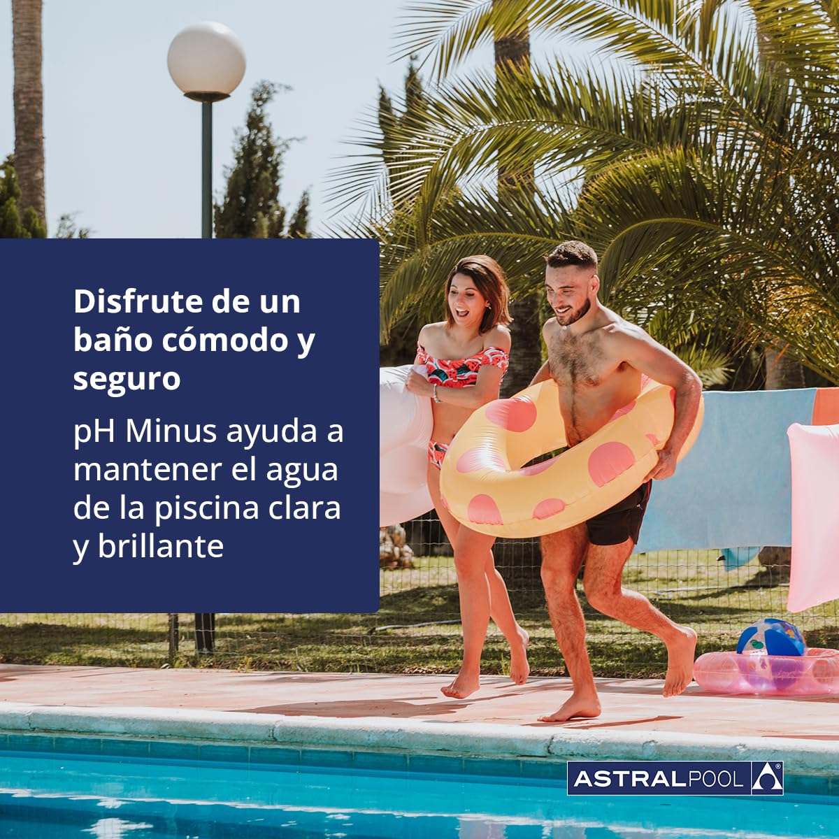 pH Minus Granulado 5 kg - Reductor del pH de Piscinas - Ajusta pH del Agua Mayor a 7,6 - Evita Irritaciones en la Piel y los Ojos - Astralpool