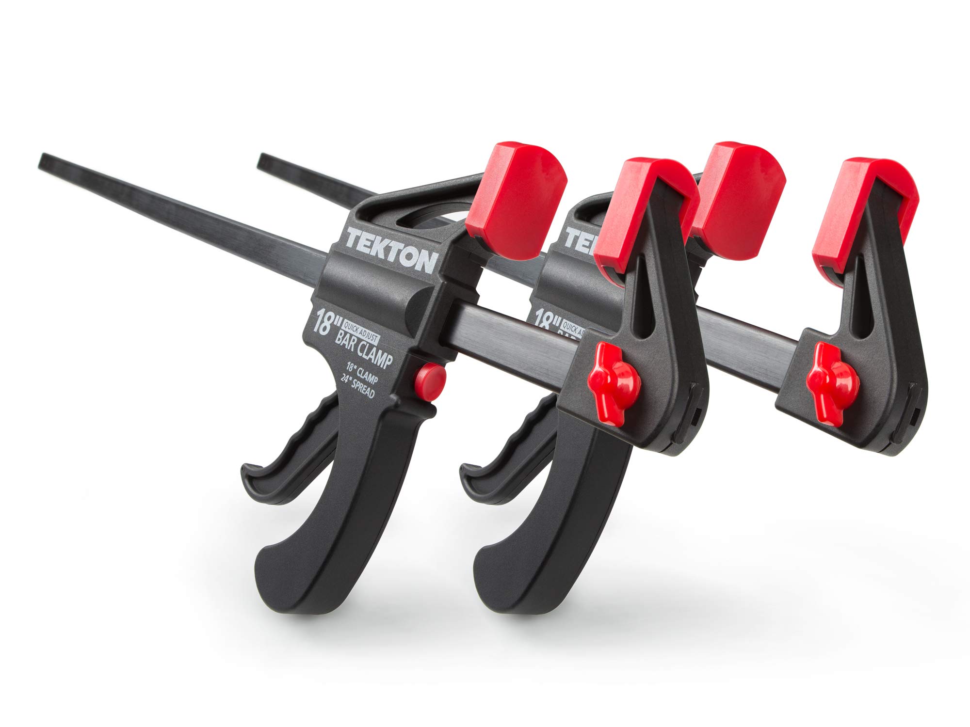 TEKTON 18 Inch Ratchet Bar Clamp 24 Inch Spreader Set