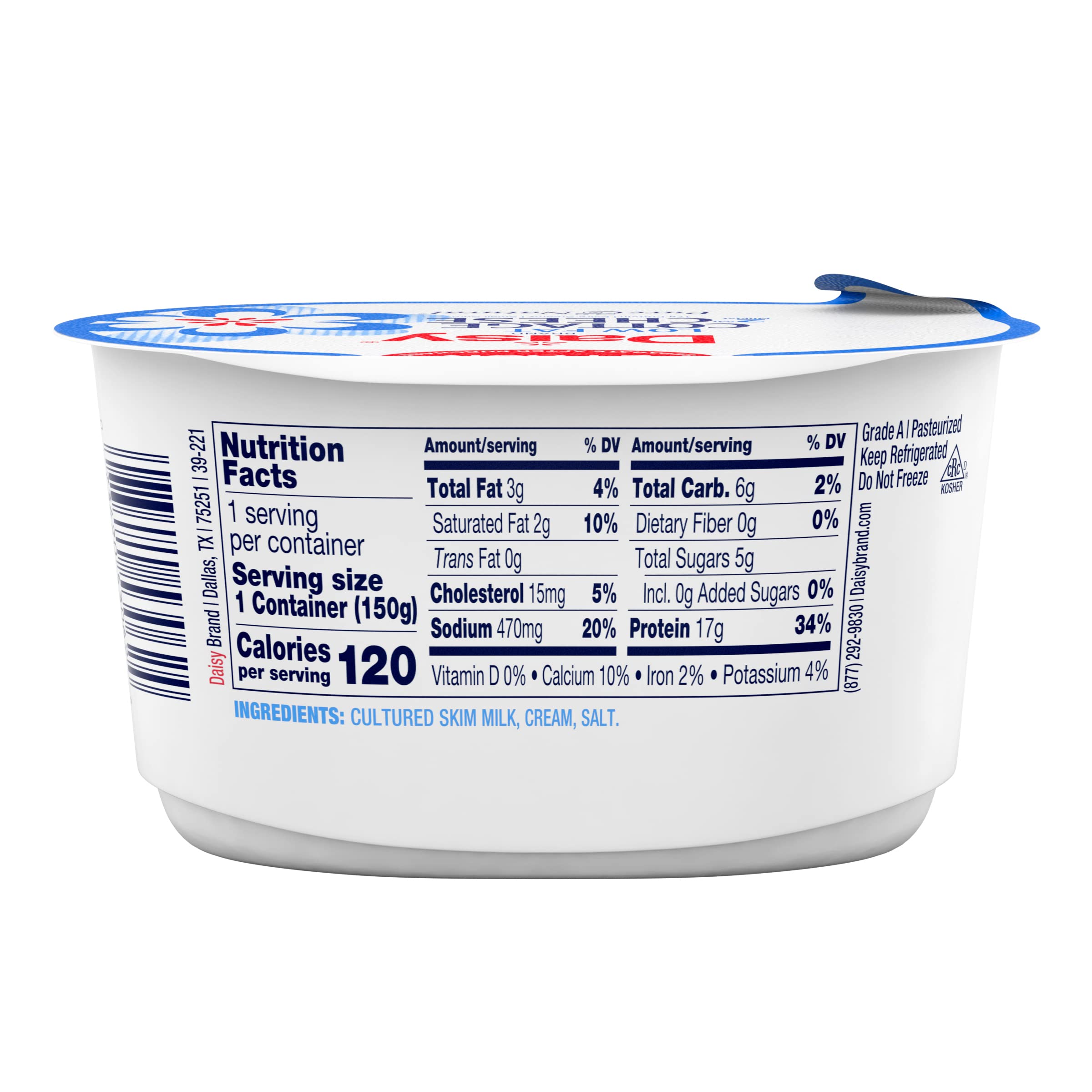 Daisy Brand Single Service Twin Pack 2 Cottage Cheese 10 6 Oz Pack Of 2 — view 3