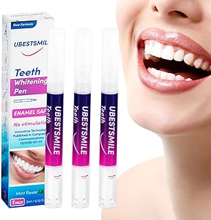 Caneta Dentes Branco Brilhante, Pincel seguro esmalte na caneta clareamento dos dentes, Gel clareador dentes para dentes amarelos exógenos, limpeza manchas Bavokon
