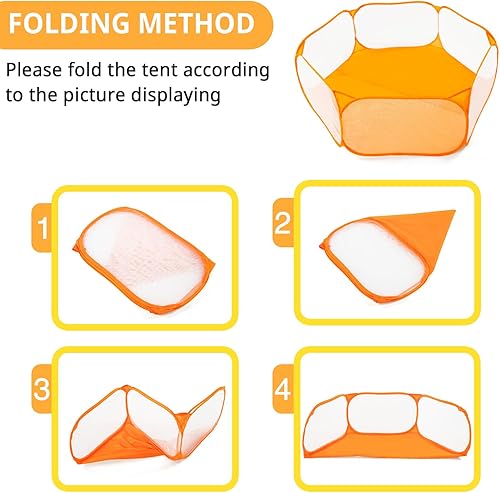 Vista 13 de STARBOLO Tienda de campaña para niños con pelotas, plegable para niños pequeños, piscina de pelotas, valla de gateo para interiores y exteriores