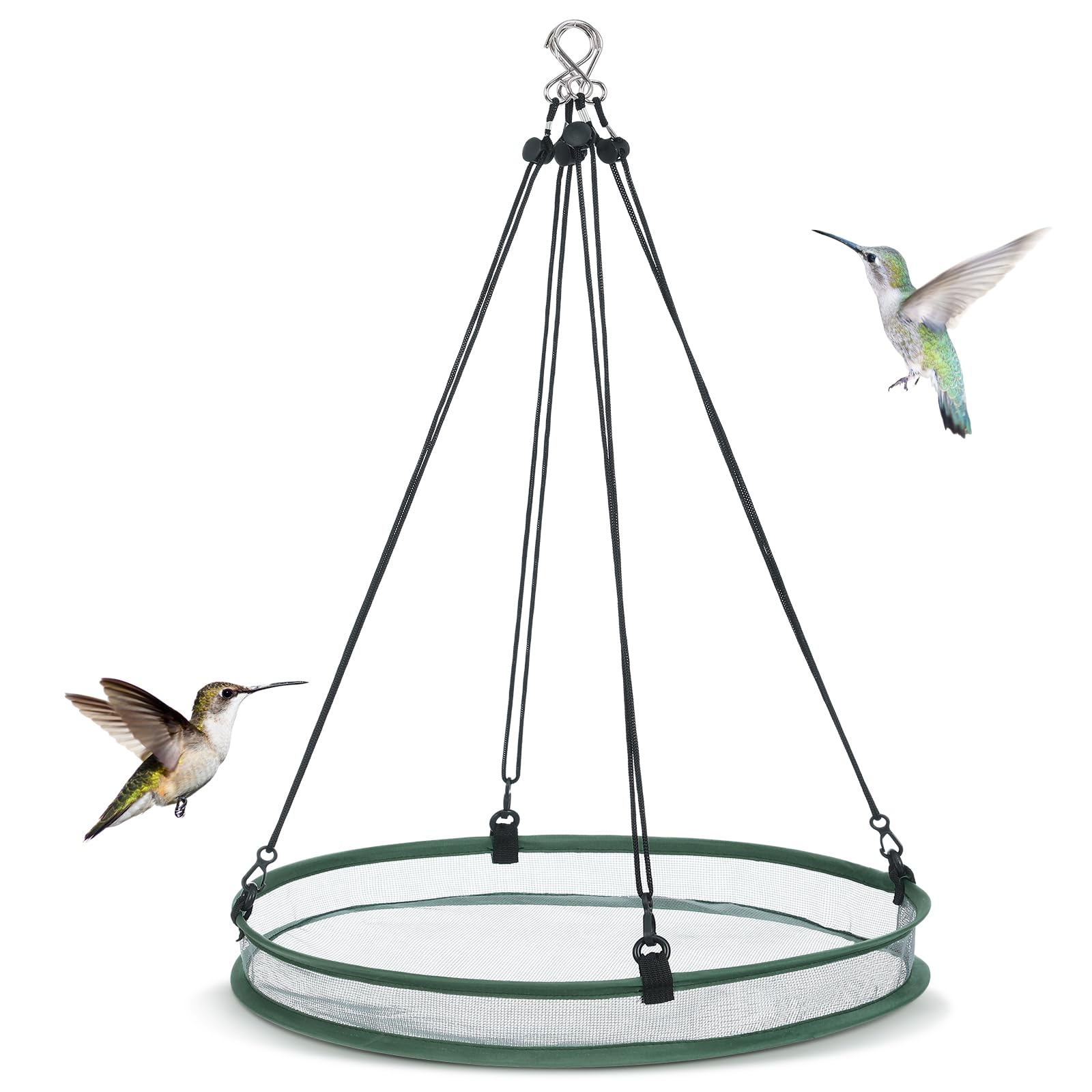 FoldTier 1 Piece Bird Seed Catcher Tray Hanging Round Mesh,20 Inch