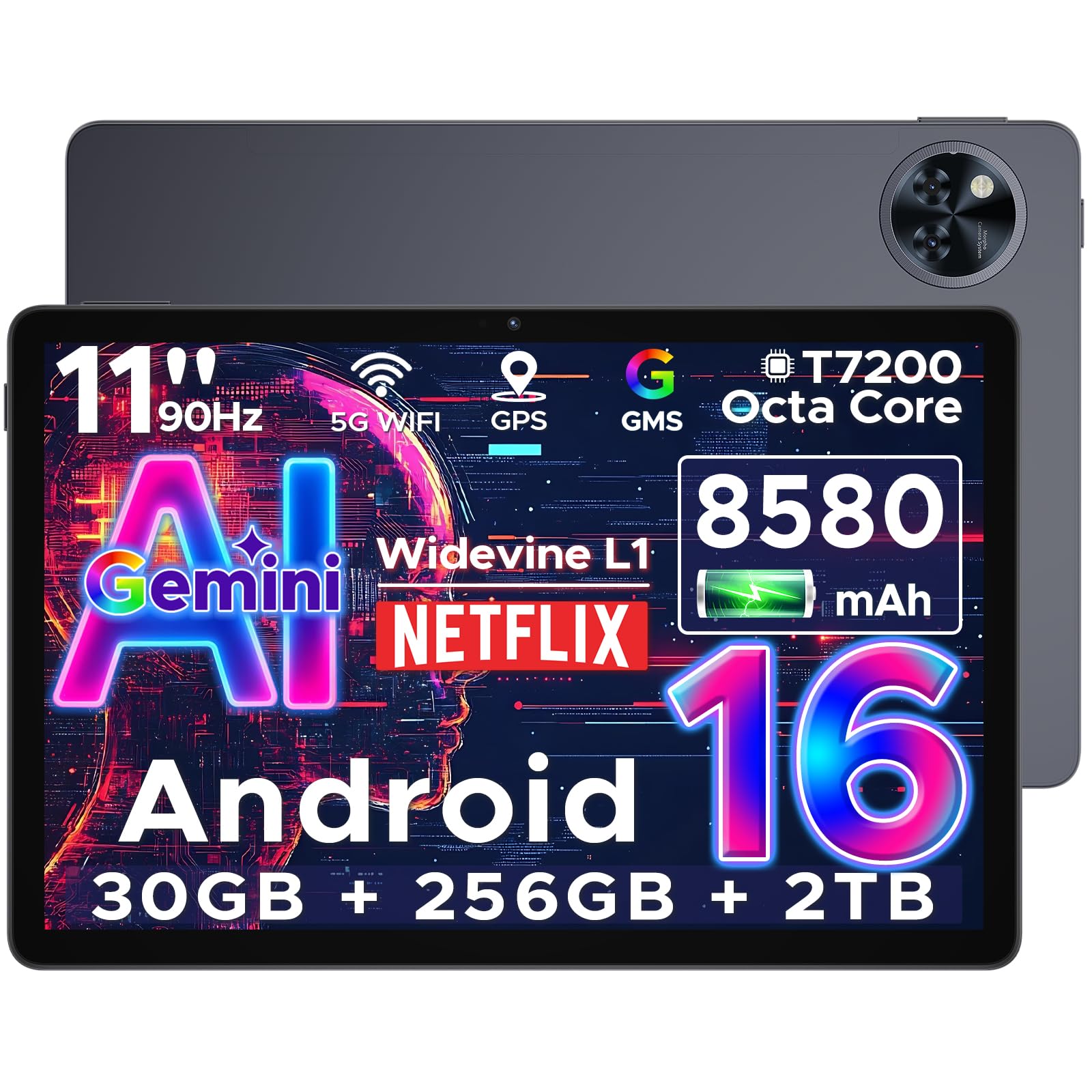 Android 16 11インチ　20GB+128GB DOOGEE U11 Pro Android 16 Tablet, 11 inch Tablet with 30GB+256GB