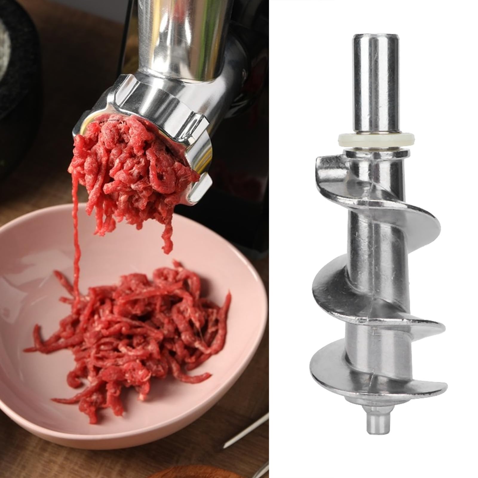 Meat Grinder Screw, Exquisite Workmanship Meat Grinder Accessories, Electrical Meat Mincer Machine Fittings for Replacing Old or Damaged Meat Grinder Screw