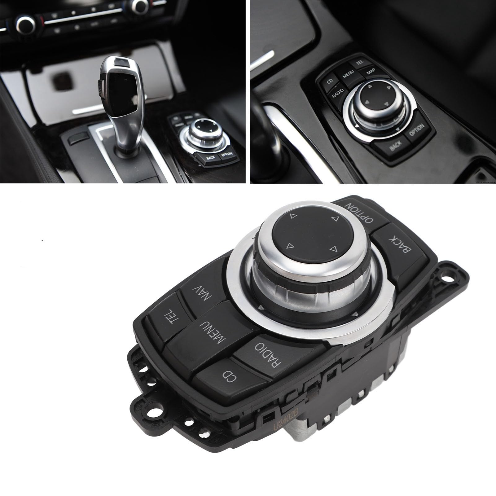 Akozon Center Console Multimedia Controlador de Navegación de 10 Pines Interruptor de Perilla Ratón para 5 Series F07 GT F10 F11 2008-2011 y 7 Series F01 F02 F03 F04 2008-2012-OEM: 9206444