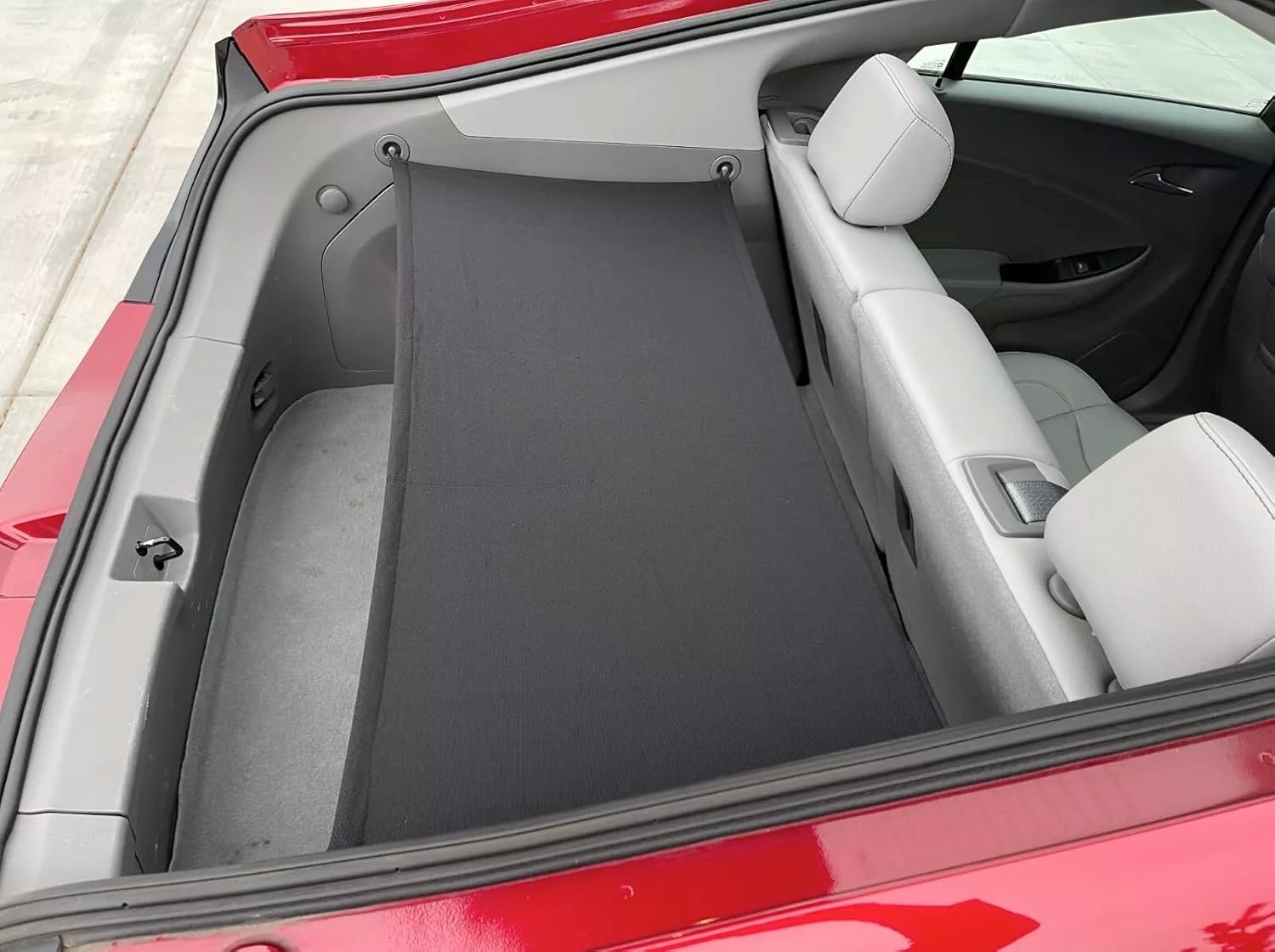 Rear Trunk Security Cargo Luggage Shade Cover for Chevrolet Volt 2011-2019 – Black Color Cargo Shade Cover – This is NOT a retractable Cargo Cover– Compatible with Chevy Volt 2011-2019